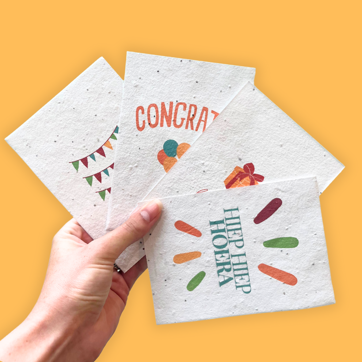 Package M: 40 growth cards with recycled envelopes.